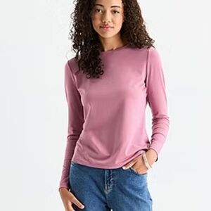 BOGO a.n.a Dusty Pink Long Sleeve Tee- XXL